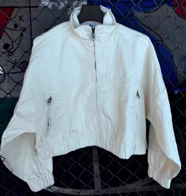 adidas originals クロップド デニムジャケット PRM ESSENTIAL