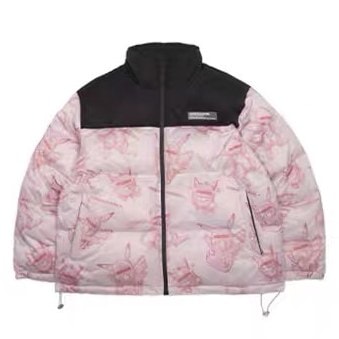 2019AW ネイバーフッド ダウンジャケット ロゴプリント バイカラー M 2019AW ネイバーフッド ダウンジャケット ロゴプリント バイ