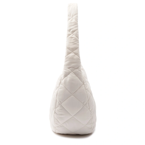 ★MLB Korea★ Quilted Hobo Bag Large BOS PtnCream 3ABQL0936- MLB Korea QUILTED HOBO BAG LARGE ラージ ホーボーバッグ