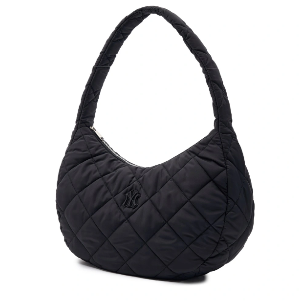 ★MLB Korea★ Quilted Hobo Bag Large BOS PtnCream 3ABQL0936- MLB Korea QUILTED HOBO BAG LARGE ラージ ホーボーバッグ