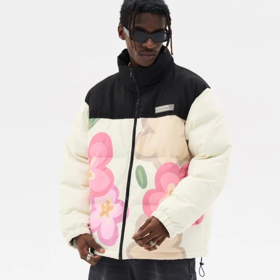 HARSH AND CRUEL カラフル フラワープリント ダウンジャケット｜MIRISE