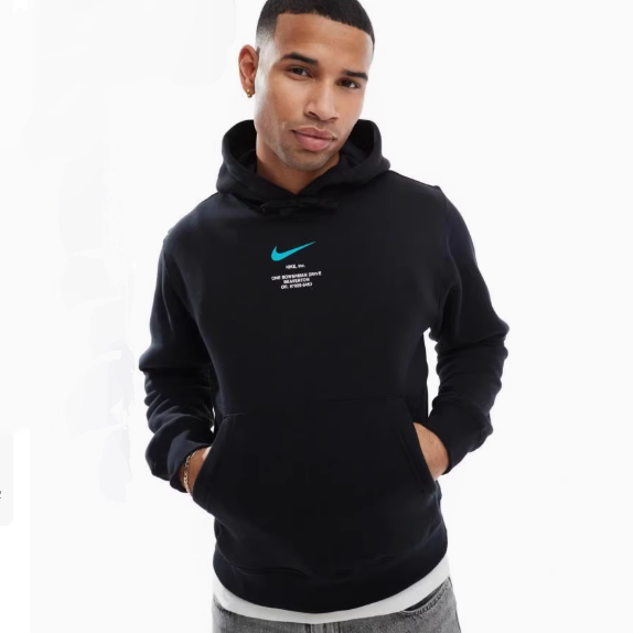 【海外限定アイテム】 Nike ナイキ ティファニー Swoosh hoodie 海外限定 Nike ティファニースウォッシュ フーディ back logo