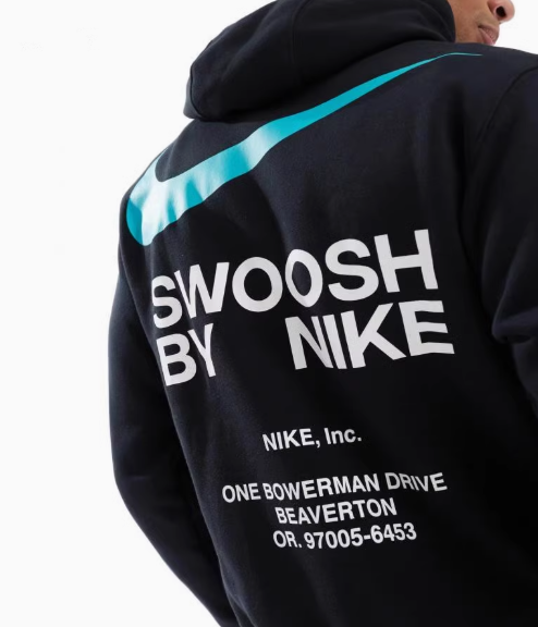 【海外限定アイテム】 Nike ナイキ ティファニー Swoosh hoodie 海外限定 Nike ティファニースウォッシュ フーディ back logo