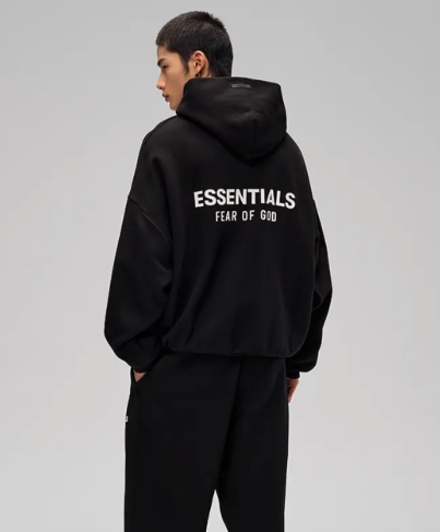 FEAR OF GOD ESSENTIALS フード付きパーカー 黒 FEAR OF GOD ESSENTIALS Essential パーカー | ブラック | FARFETCH JP