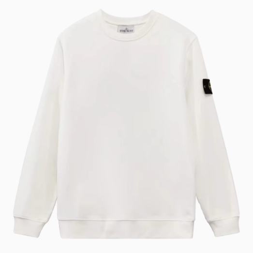 STONE ISLAND ワッペンパッチ スウェット Cotton Round Neck