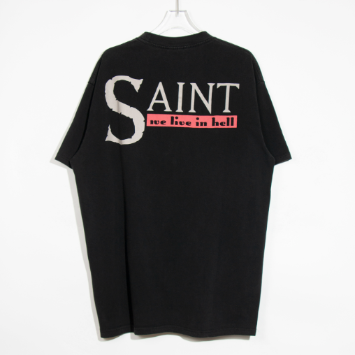 トップス SAINT MICHAEL we live in hell Saint Mxxxxxx セントマイケル ヴィンテージ Tシャツ We Live