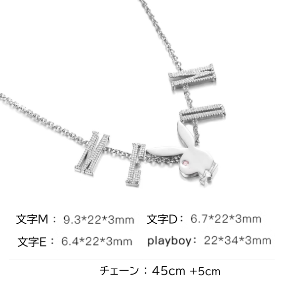 MEDM × PLAYBOY 限定コラボ シルバー＆ゴールド ネックレス｜MIRISE