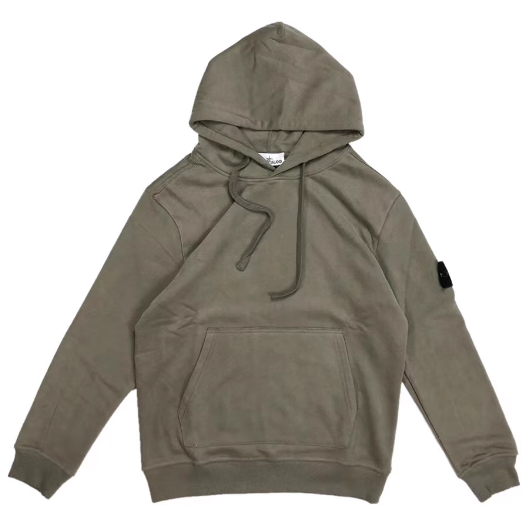 STONE ISLAND ワッペンパッチ コットン フーディー Brushed