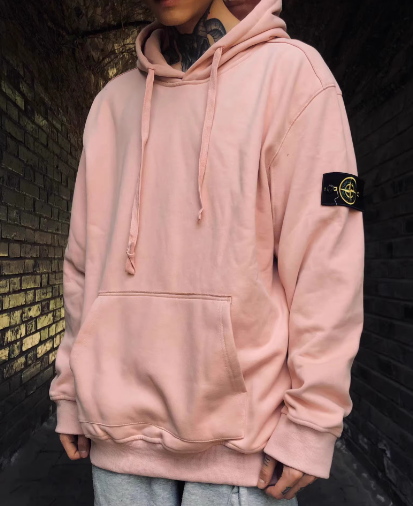 STONE ISLAND ワッペンパッチ コットン フーディー Brushed