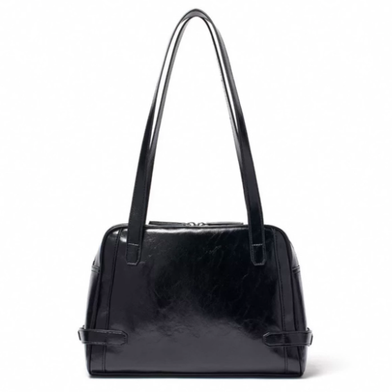 MATIN KIM ショルダーバッグ BIKER DETAIL SQUARE SHOULDER BAG