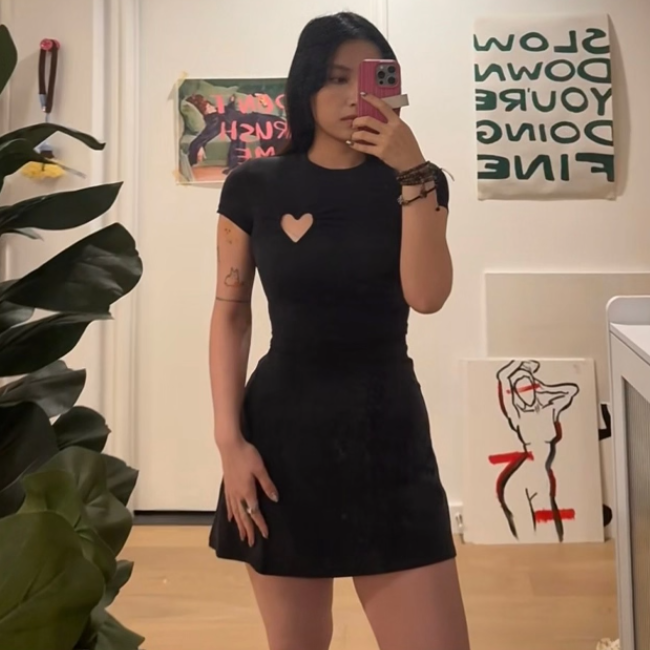 SKIMS スキムズ ロゼ着用 ハートミニドレス｜MIRISE(ミライズ