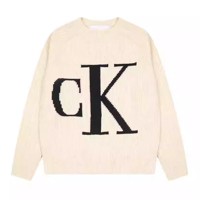 Calvin Klein CKJeans ビッグロゴ ラウンドネック プルオーバーニット