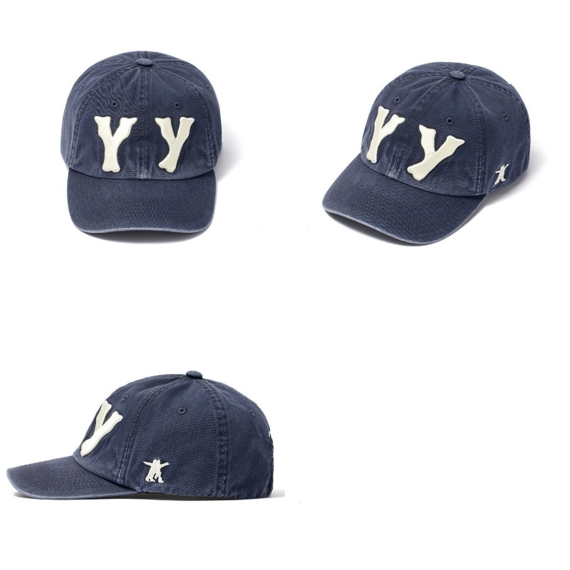 帽子 OPEN YY HEART BONE BALL CAP OPEN YY Heart Bone Ball Cap Navy Cotton Adjustable Strapback