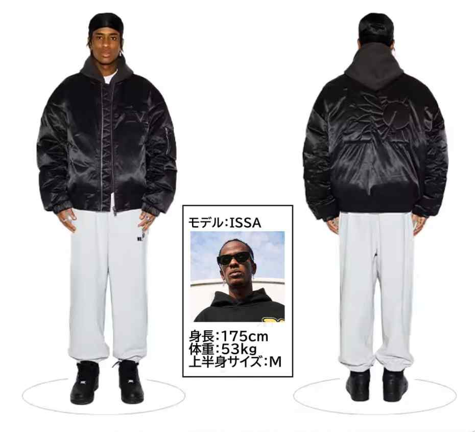 MEDM BLACK IN 高密度 ダウンジャケット MA-1 ボンバージャケット