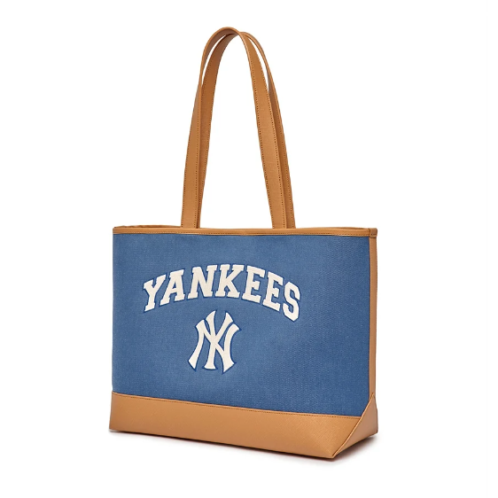 ★送料・関税込★MLB★VARSITY BASIC CANVAS LARGE SHOPPER BAG MLB Korea VARSITY BASIC CANVAS L TOTE BAG キャンバス トート