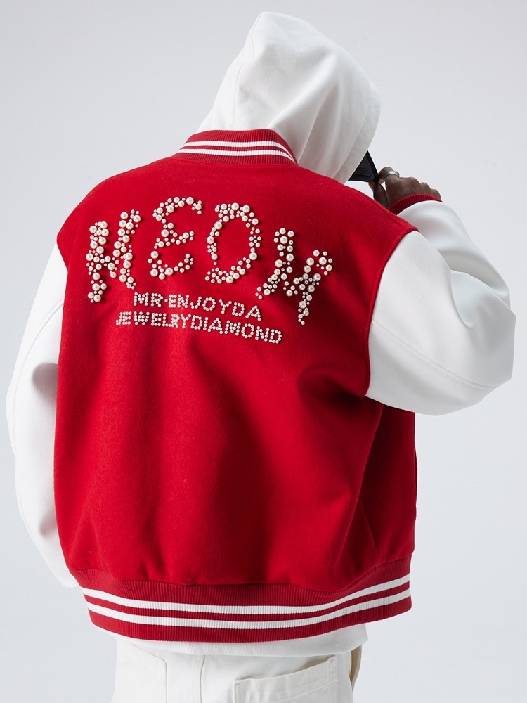 MEDM パールシリーズ スタジャン 2023FW ベースボールジャケット 2
