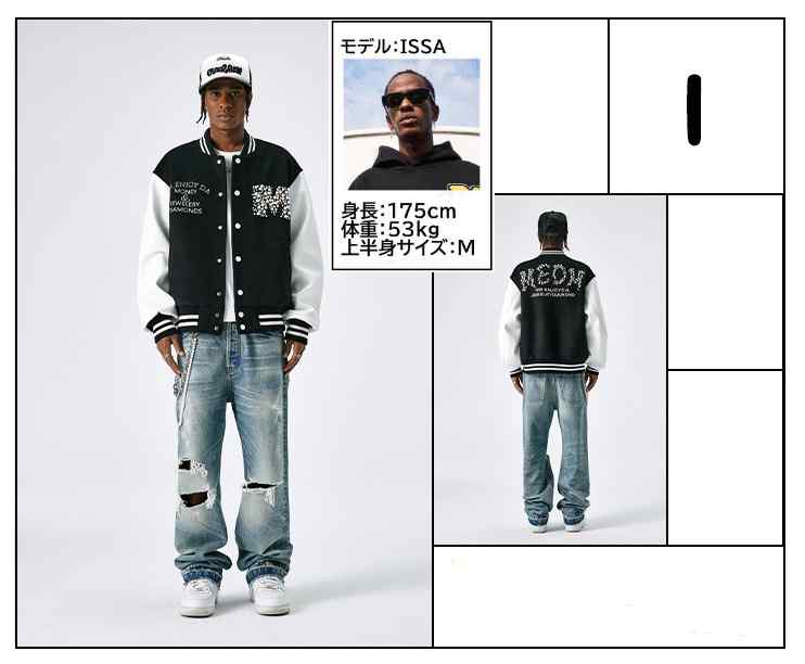 MEDM パールシリーズ スタジャン 2023FW ベースボールジャケット 2