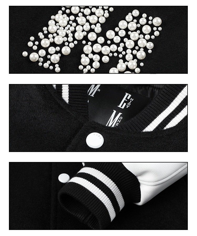 MEDM パールシリーズ スタジャン 2023FW ベースボールジャケット 2