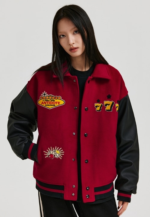 ANTIDOTE スタジャン 777 ウールブレンド スタジアムジャケット