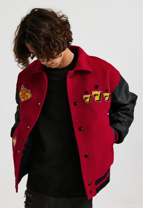 ANTIDOTE スタジャン 777 ウールブレンド スタジアムジャケット