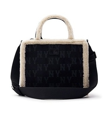 MLB Korea CLASSIC MONOGRAM MOUTON TOTE BAG ムートン トートバッグ 