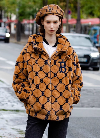 MLB Korea AESPA着用 ボア フリースジャケット ECO FUR JUMPER