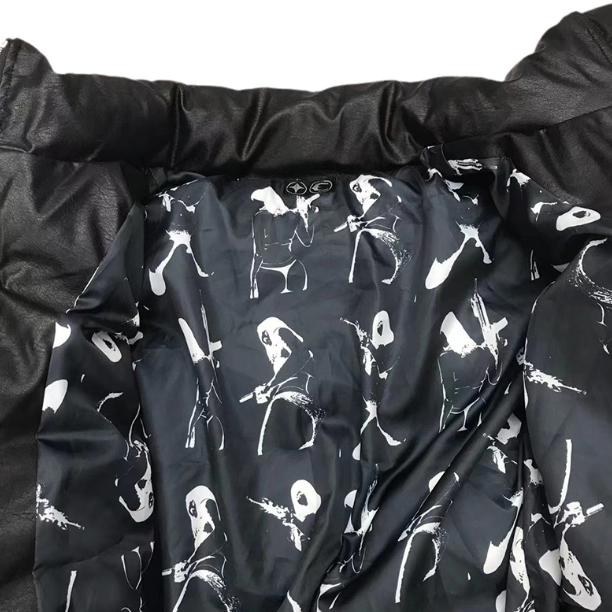 Thug Club ダウンジャケット Leather Puffer Jacket｜MIRISE(ミライズ