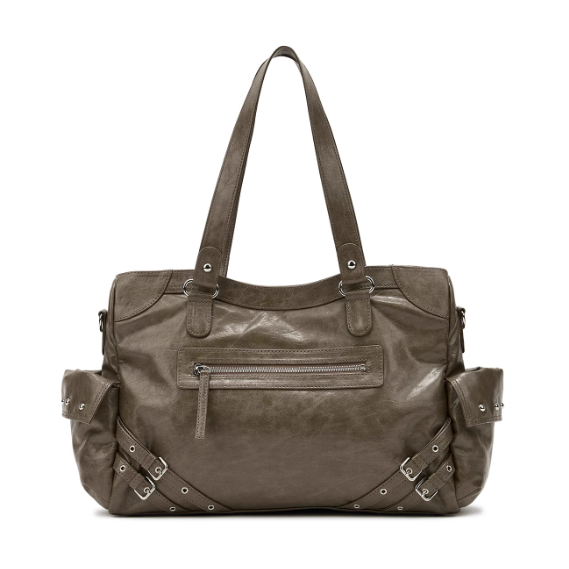 DEINET STUD POCKET BIG BAG バーガンディ DEINET デイネット トートバッグ (4色) STUD POCKET BIG BAG