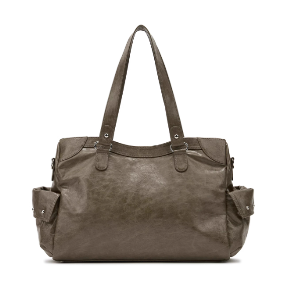 韓国 DEINET トートバッグ ブラック DEINET デイネット トートバッグ (4色) STUD POCKET BIG BAG