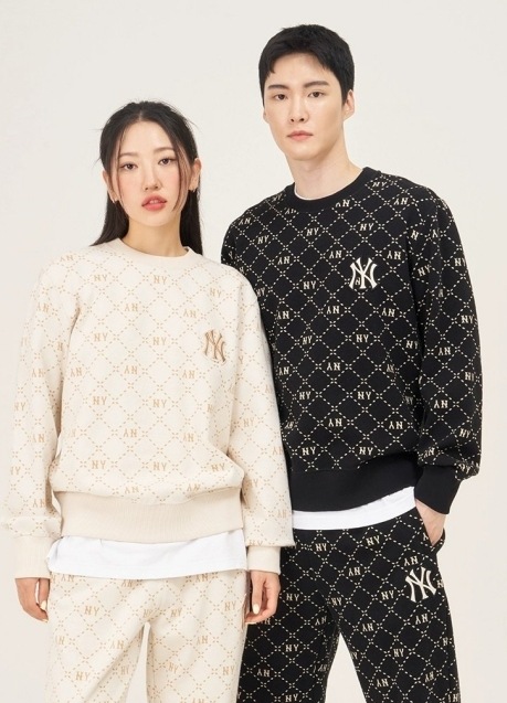 MLB korea ダイアモノグラム スウェット Dia Monogram long