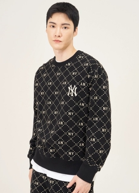 MLB korea ダイアモノグラム スウェット Dia Monogram long