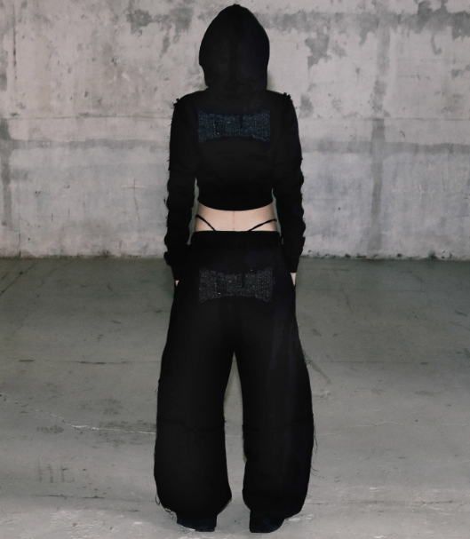 BAD WAY上下セットアップ BADBLOOD セットアップ フーディ＆スウェットパンツ Low Edge