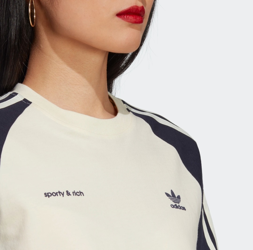 In5251 国内完売 adidas × sporty&rich 3-STRIPES SLIM TEE スリーストライプ Tシャツ IN5251 ...