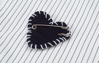 MODITEC ハートワッペン ストライプ オーバーサイズ シャツ｜MIRISE