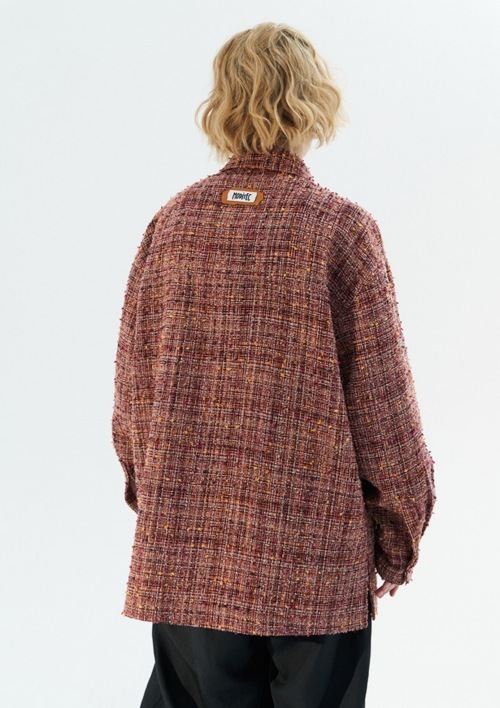 MODITEC ブリックレッド ツイードシャツス｜MIRISE(ミライズ