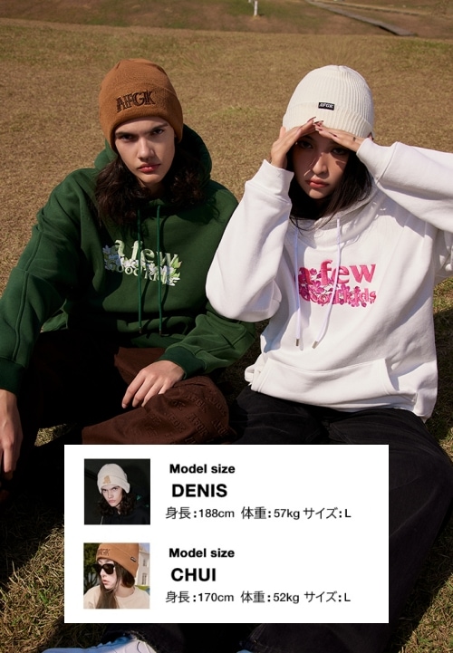 AFGK フラワーシリーズ 裏起毛 パーカー フーディ｜MIRISE