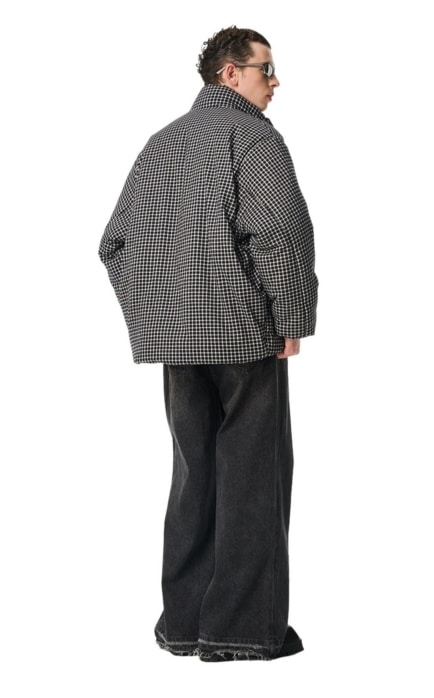 MODITEC スタンドカラー チェック ダウンジャケット｜MIRISE(ミライズ