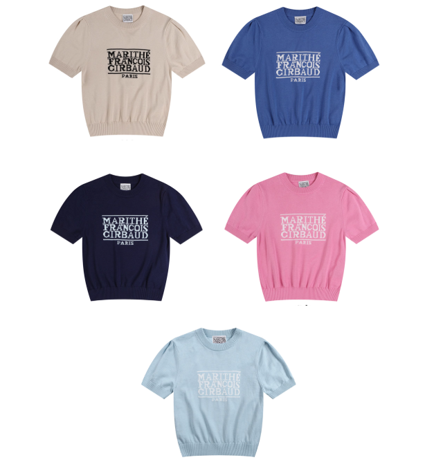 MARITHE FRANCOIS GIRBAUD ニットTシャツ Marithe + Francois Girbaud マリテフランソワジルボー ニット T