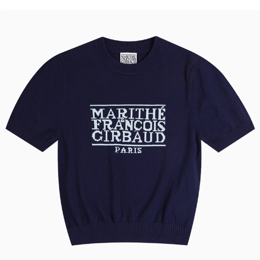 MARITHE FRANCOIS GIRBAUD ニットTシャツ Marithe + Francois Girbaud マリテフランソワジルボー ニットT