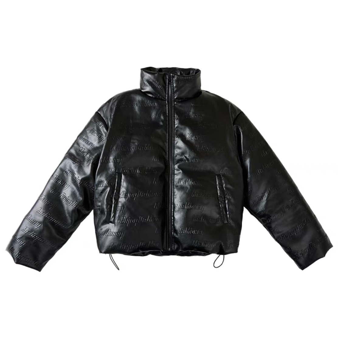 MEDM 3Dエンボス レザージャケット ダウンコート