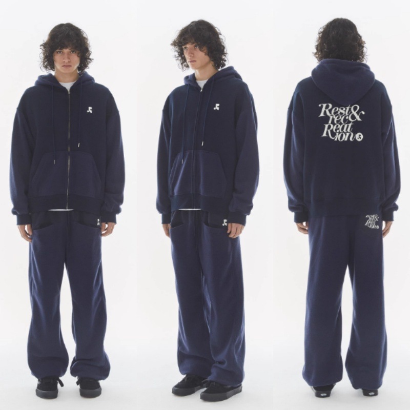 Rest&Recreation セットアップ COLORATION FLEECE HOOD ZIP-UP