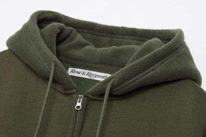 Rest&Recreation セットアップ COLORATION FLEECE HOOD ZIP-UP
