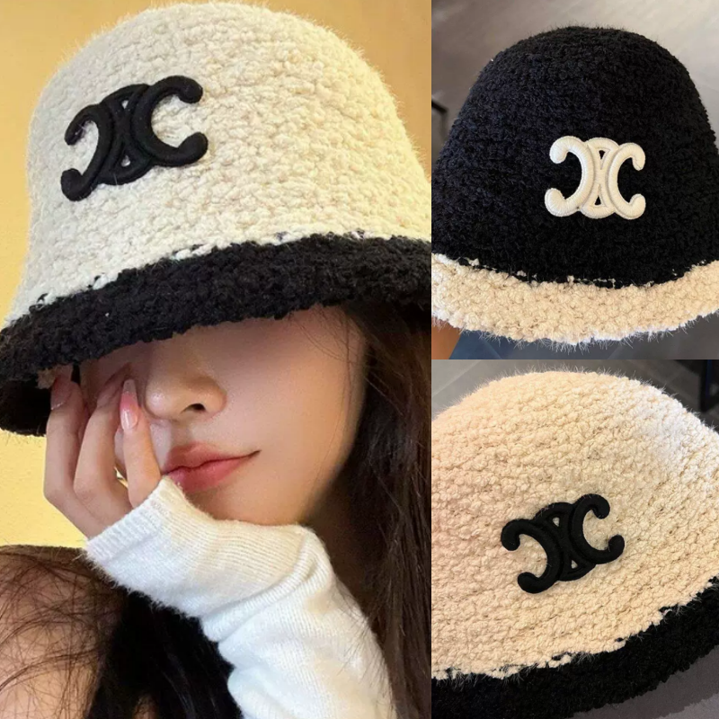 高級感 ラムファー バケットハット CELINE Bucket Hat セリーヌ風