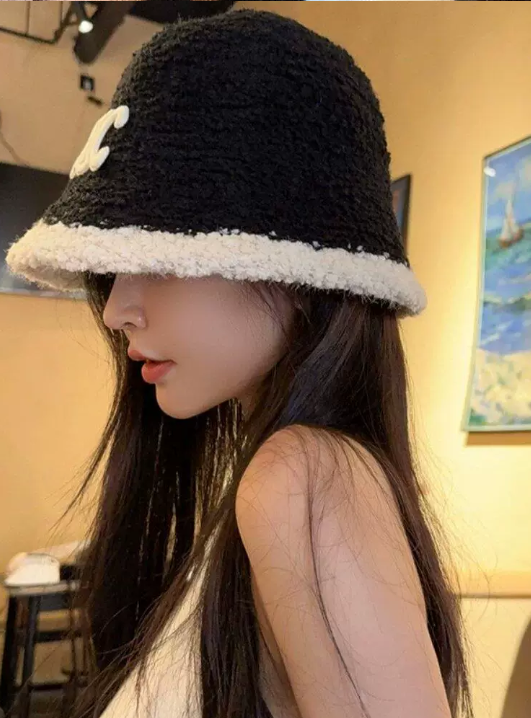 高級感 ラムファー バケットハット CELINE Bucket Hat セリーヌ風