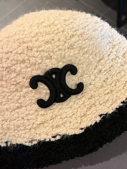 高級感 ラムファー バケットハット CELINE Bucket Hat セリーヌ風