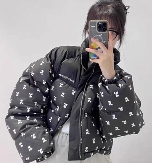 Rest&Recreation ショートダウンジャケット RR LOGO PATTERN