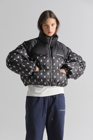 Rest&Recreation ショートダウンジャケット RR LOGO PATTERN