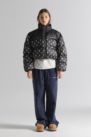 Rest&Recreation ショートダウンジャケット RR LOGO PATTERN