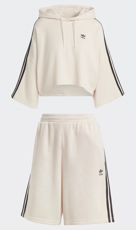 国内完売 adidas originals セットアップ ワッフル クロップド