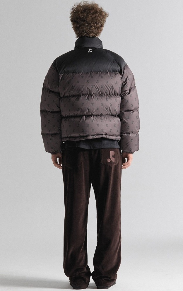 Rest&Recreation ダウンジャケット RR LOGO PATTERN DOWN JACKET